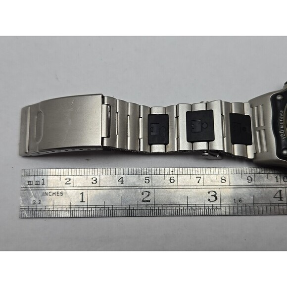 1998 Timex Ironman Triathlon 8 Lap Watch 100M Indiglo Stainless Band New Battery - Picture 10 of 11